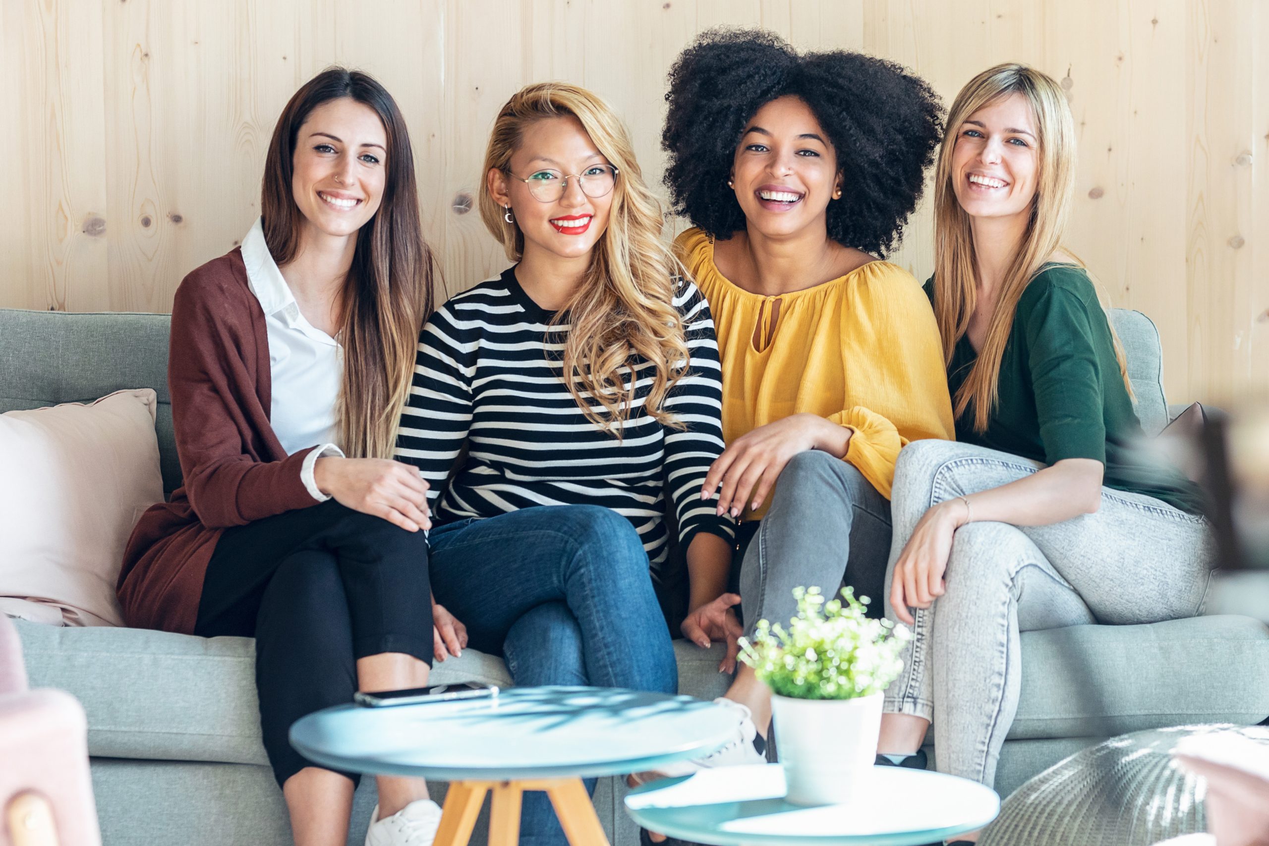 Group Women Couch